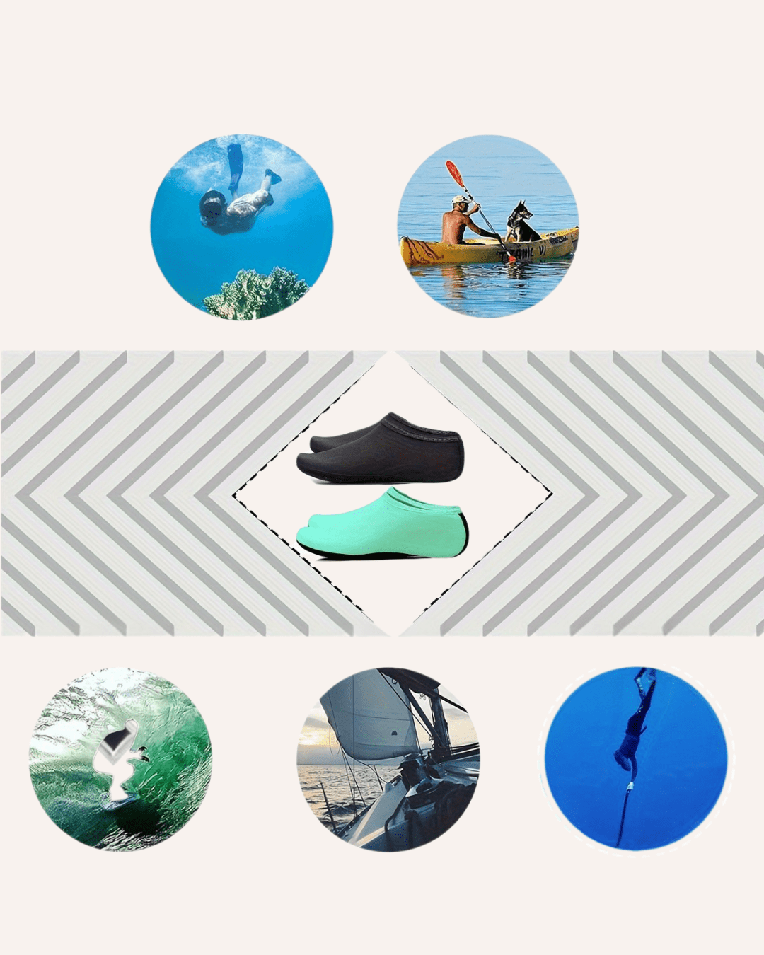 AquaGrip - Ademende Waterschoenen