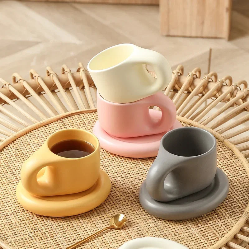 Charming Ceramic Chubby Mug Set™
