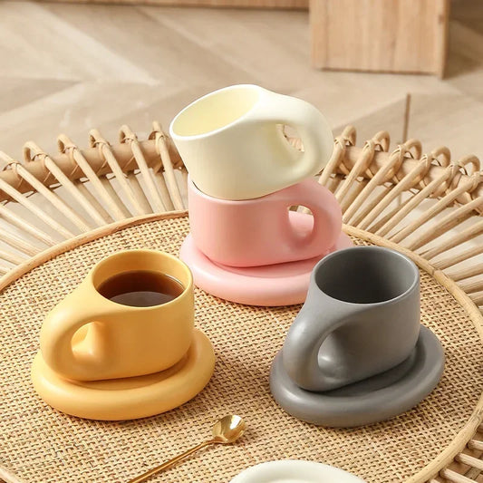 Charming Ceramic Chubby Mug Set™